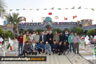 حضور رئیس دانشگاه فنی و حرفه‌ای و معاون فرهنگی و دانشجویی در زیارتگاه شهدای هویزه و اردوی معنوی راهیان نور