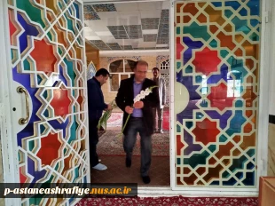 گلباران مزار شهدا با حضور سرپرست آموزشکده ملی ومهارت آستانه اشرفیه در یوم الله دهه فجر 2