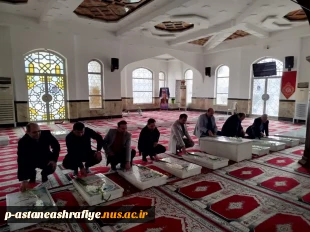 گلباران مزار شهدا با حضور سرپرست آموزشکده ملی ومهارت آستانه اشرفیه در یوم الله دهه فجر 6