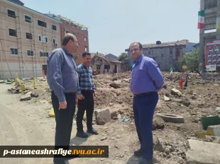 حضور ریاست آموزشکده به همراه همکاران از محل حادثه تروریستی رژیم اشغال گر به شهرستان آستانه اشرفیه وگلباران مزار شهدا 4
