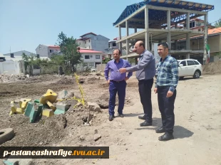 حضور ریاست آموزشکده به همراه همکاران از محل حادثه تروریستی رژیم اشغال گر به شهرستان آستانه اشرفیه وگلباران مزار شهدا 5