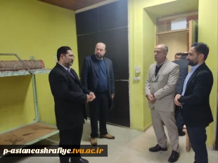 بازدید معاونت محترم فرهنگی ودانشجوی دانشگاه ملی مهارت جناب آقای دکتر جعفری از خوابگاه دانشجویان آموزشکده آستانه اشرفیه  2