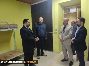 بازدید معاونت محترم فرهنگی ودانشجویی دانشگاه ملی مهارت جناب آقای دکتر جعفری از خوابگاه دانشجویان آموزشکده آستانه اشرفیه