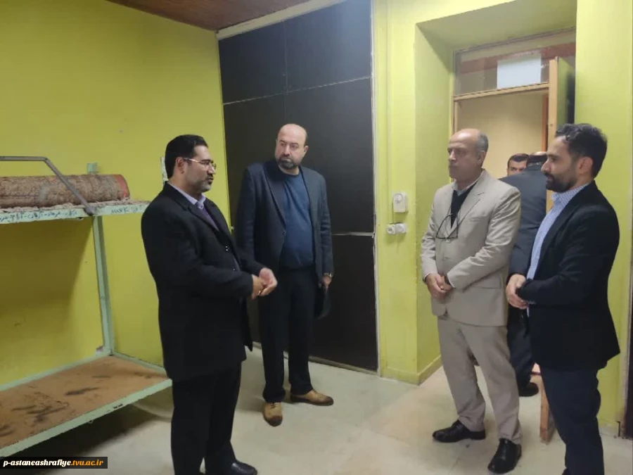 بازدید معاونت محترم فرهنگی ودانشجوی دانشگاه ملی مهارت جناب آقای دکتر جعفری از خوابگاه دانشجویان آموزشکده آستانه اشرفیه  2