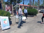 برپای ایستگاه صلواتی به مناسبت روز جهانی هلال احمر وگرامیداشت شهدای دانش آموز شهرستان مینا 3