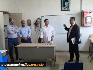 حضور نماینده هیئت نظارت استان جناب دکتر برهانی از برگزاری کلاس های حضوری آموزشکده آستانه اشرفیه
 2